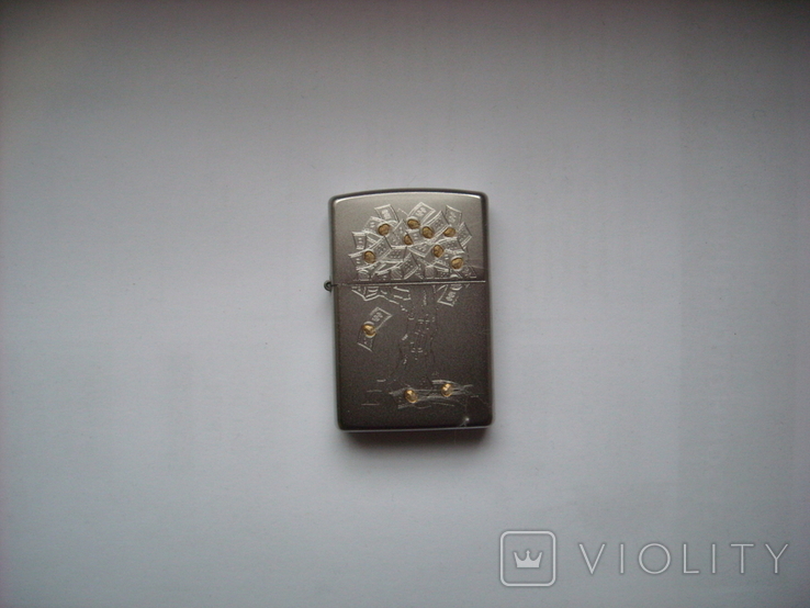 Зажигалка бензиновая Zippo "Денежное дерево", фото №3