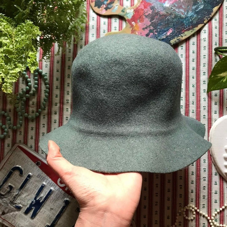 Шляпа шерсть в стиле ретро винтаж, photo number 4