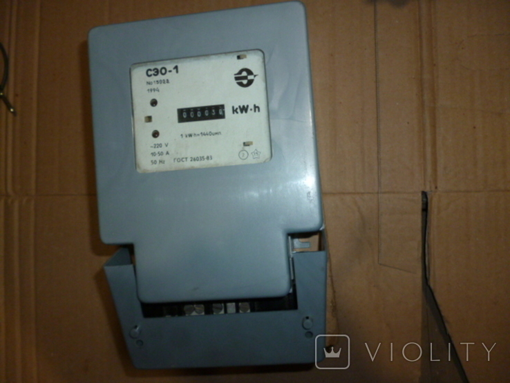 Счетчик электрический СЭО-1 с конденсаторам КМ микросхема AU, фото №2