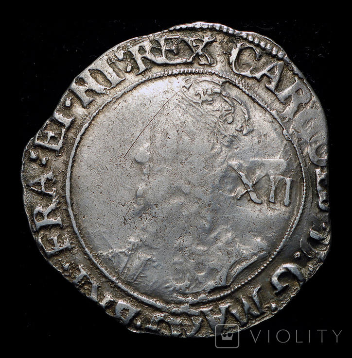 Англия шиллинг 1640 Карл I серебро