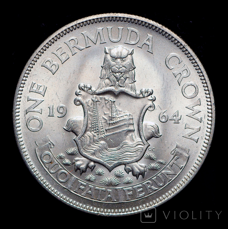 Бермуды крона 1964 серебро