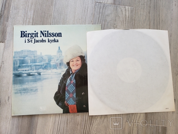 "Birgit Nilsson Birgit Nilsson I S:t Jacobs" LP, Sweden, фото №4