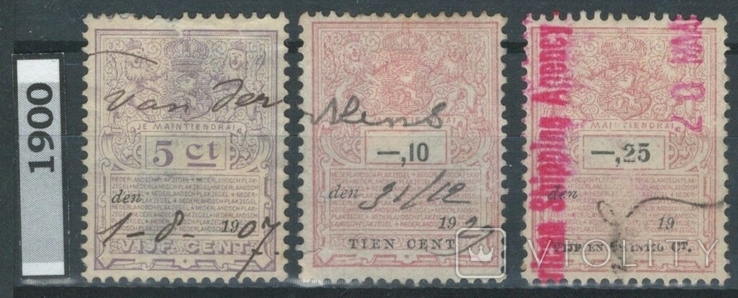 Аи19 Нидерланды 1900, налоговые марки