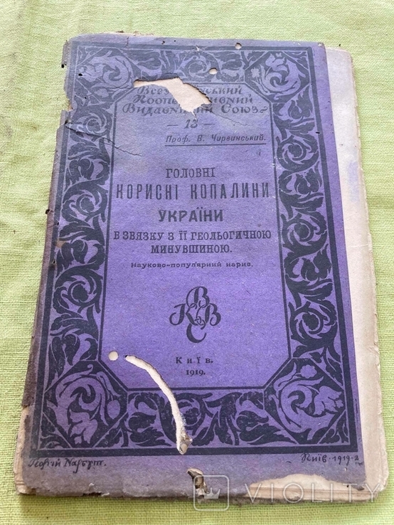 Главные полезные ископаемые Украины 1919г