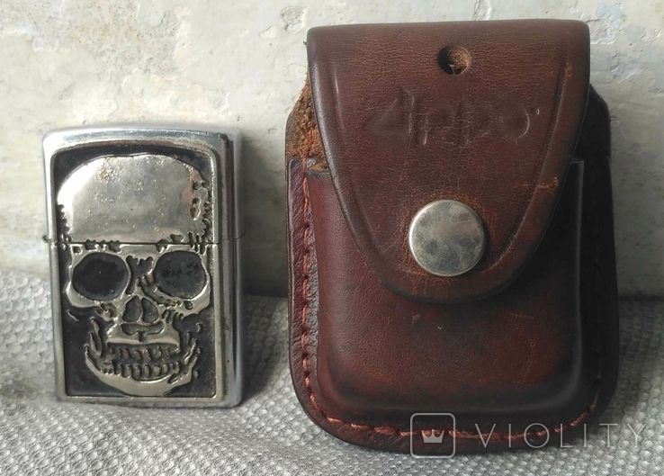 Zippo + Поясной чехол ( кожа )