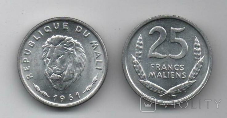 Mali Мали - 25 Francs 1961