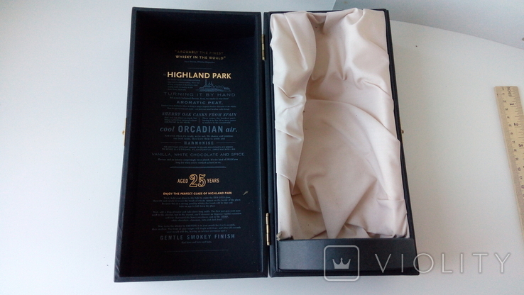  326 коробка упаковка бокс от элитного виски Highland park 25 лет, фото №8