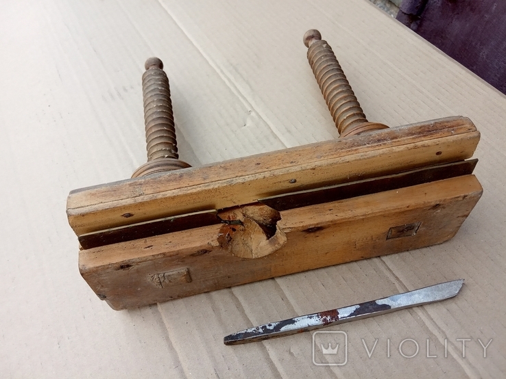 Антикварный столярный инструмент - Шпунтубель, фото №3