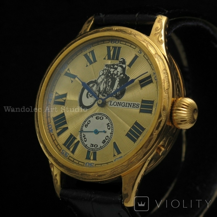 Вінтажний наручний годинник Wаndolec з механизмом швейцарської компанії Longines, фото №2