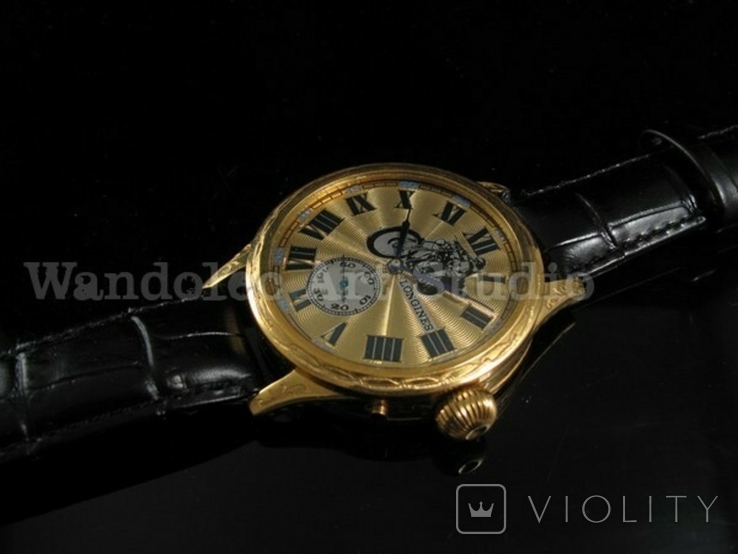 Вінтажний наручний годинник Wаndolec з механизмом швейцарської компанії Longines, фото №5