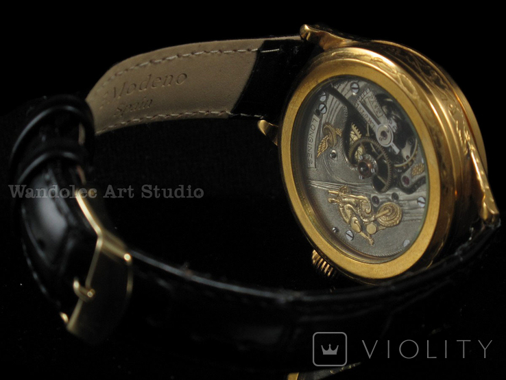 Вінтажний наручний годинник Wаndolec з механизмом швейцарської компанії Longines, фото №6