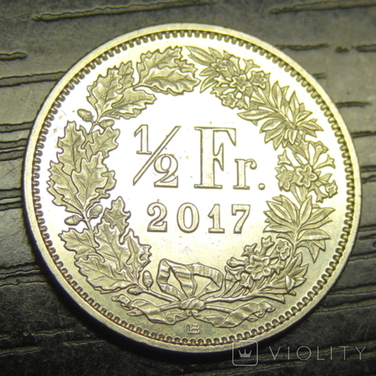 1/2 франка Швейцарія 2017, фото №2
