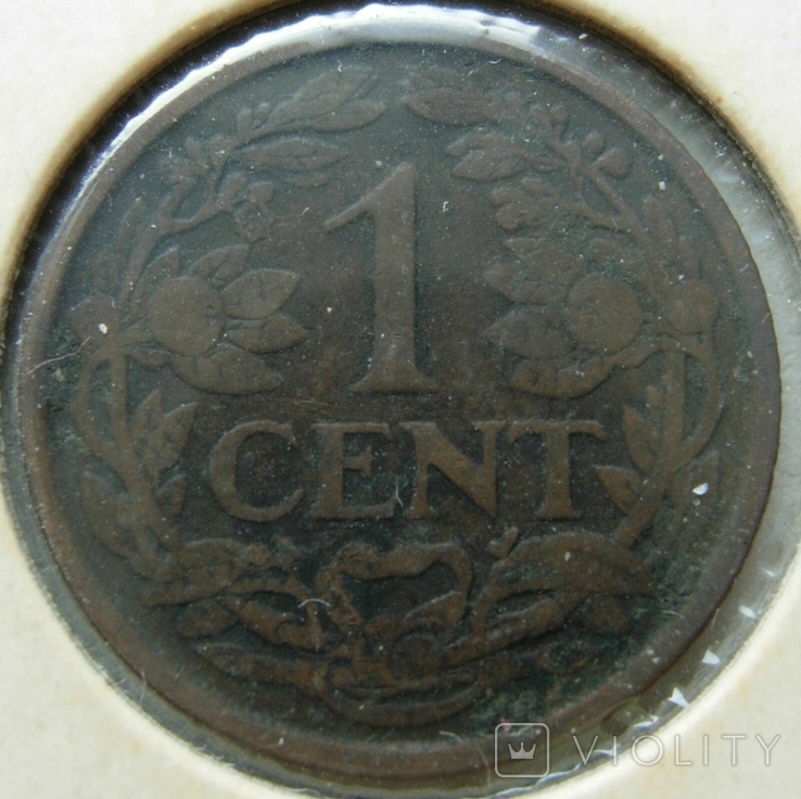 Нидерланды 1 цент 1930, фото №2