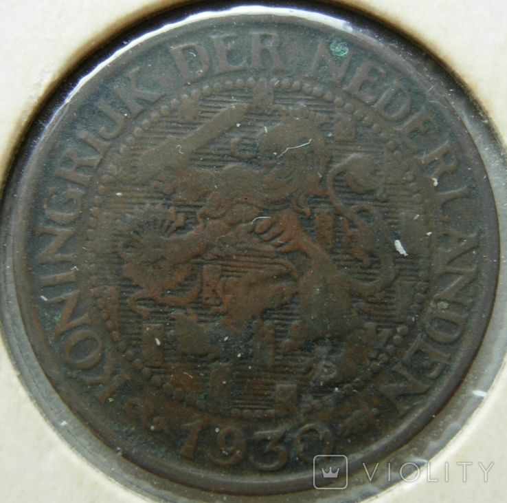 Нидерланды 1 цент 1930, фото №3