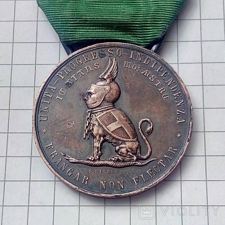 Медаль 1884 года, Италия