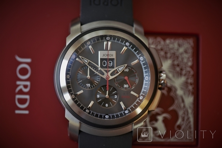 Michel Jordi Grimsel Big Date Automatic Chronograph Titanium, фото №2