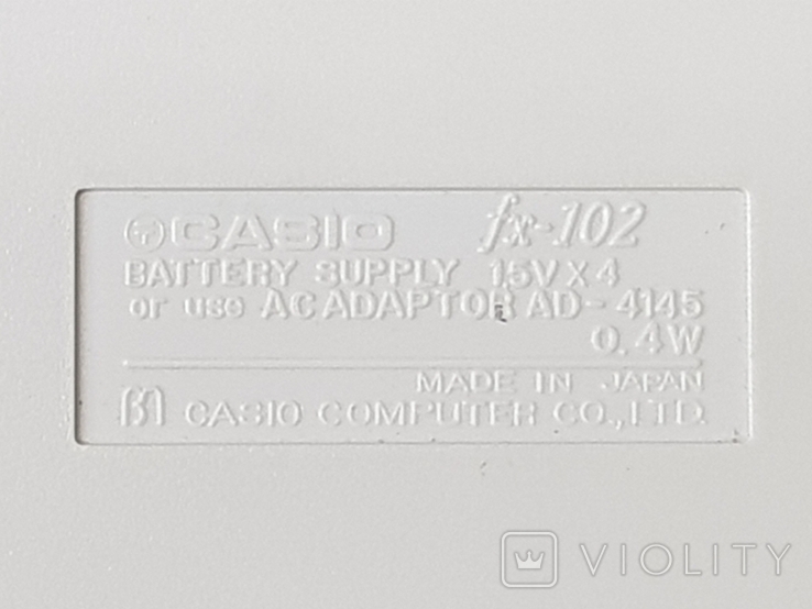 Калькулятор CASIO fx-102, фото №9