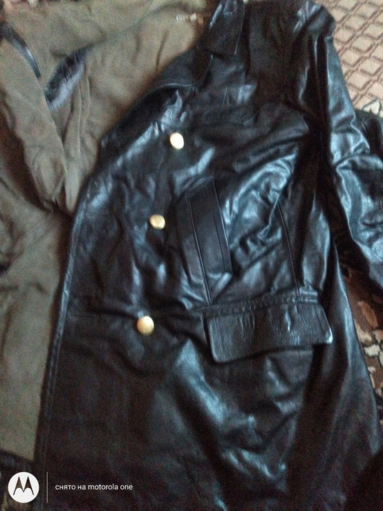 Кожаная куртка кардиган из 70-80г, фото №6