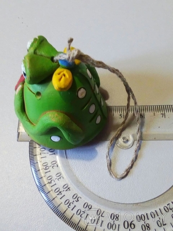 Фигурка лягушка. колокольчик. керамика, фото №6