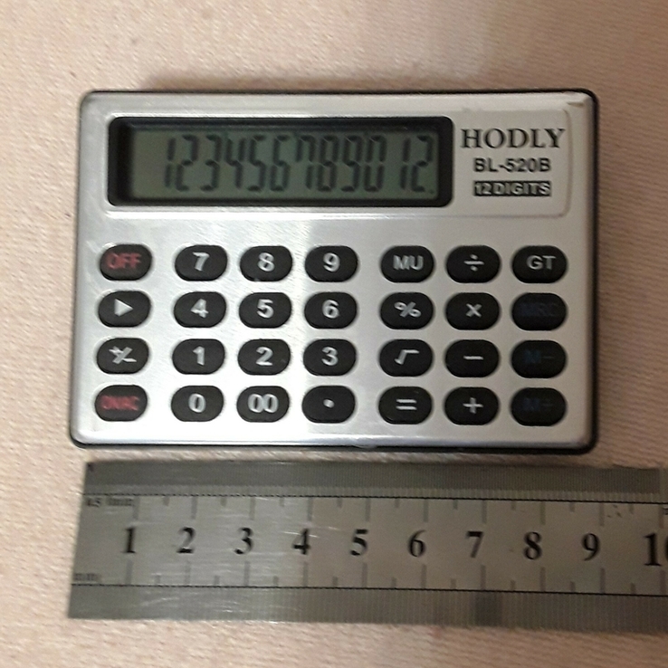 Микрокалькулятор HODLI BL-520B, 12-ти разрядный, photo number 2