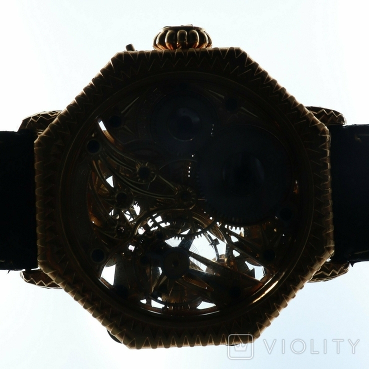 Чоловічий наручний годинник скелетон Wаndolec з механізмом Лонжин Longines Швейцарія, фото №7