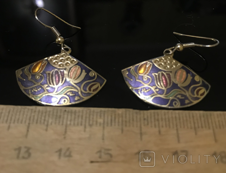 Cloison earrings, photo number 12