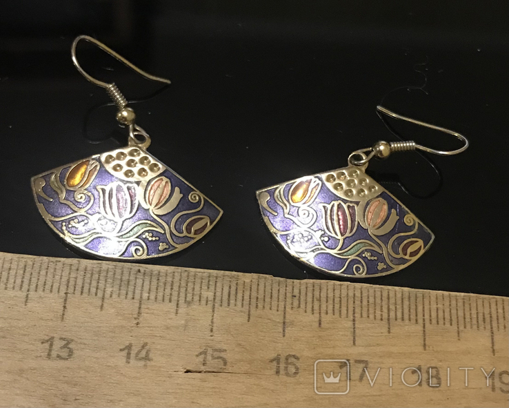 Cloison earrings, photo number 13