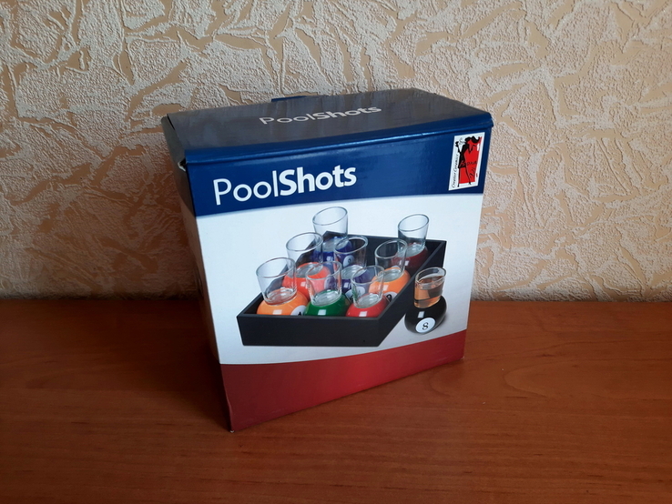 Настольная алкогольная игра Poolshots (Пьяный бильярд), фото №3