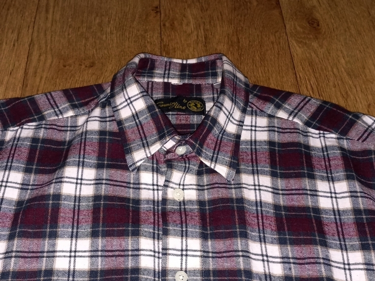 Country Line Теплая мужская рубашка дл рукав под байку в клетку хлопок 2XL, фото №6