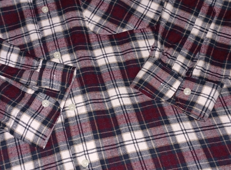 Country Line Теплая мужская рубашка дл рукав под байку в клетку хлопок 2XL, фото №8
