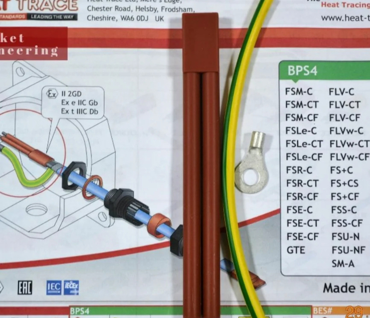 Муфта силиконовая концевая BPS2, ВРS3 (Heat Trace) для греющего кабеля, фото №3