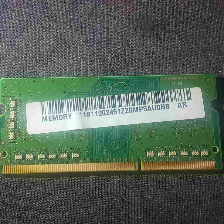 Оперативка Samsung 2 GB SO-DIMM DDR3L 1600 MHz PC3L-12800S, фото №4