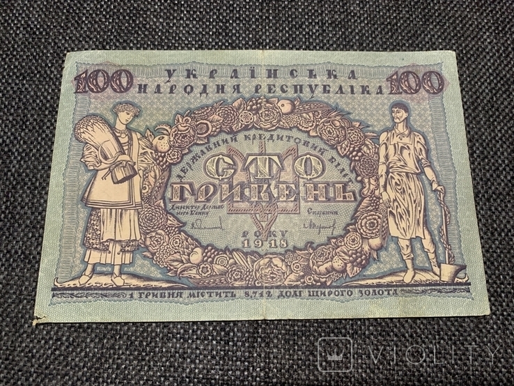 100 гривень 1918, фото №2