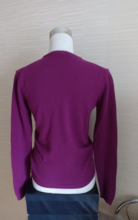 Benetton 100 % Шерстяной Новый женский свитер пурпурный/фиолетовый S/M, numer zdjęcia 5