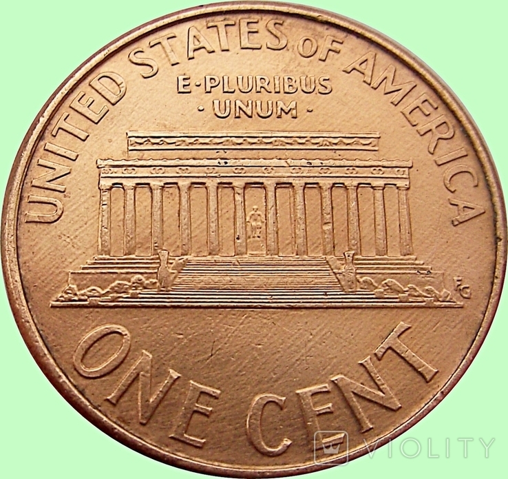 145.U.S. 1 цент, 2005 Лінкольн Цент без марки Мондвора, фото №3