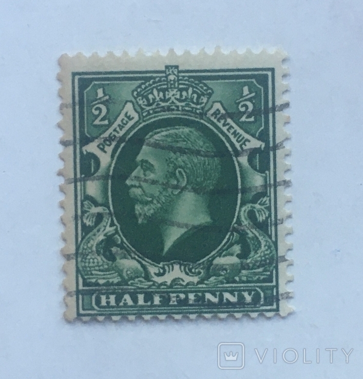 Великобритания 1912-1913 King Georg 5.Half penny, фото №2