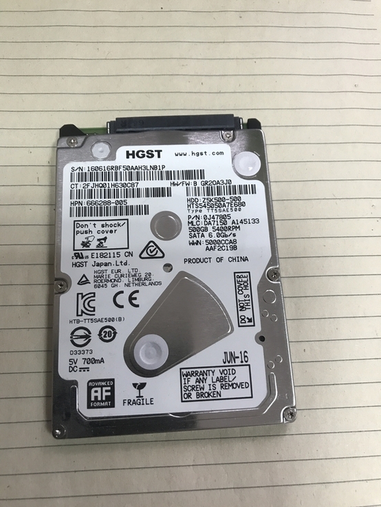 Жорсткий диск HDD 500 Gb