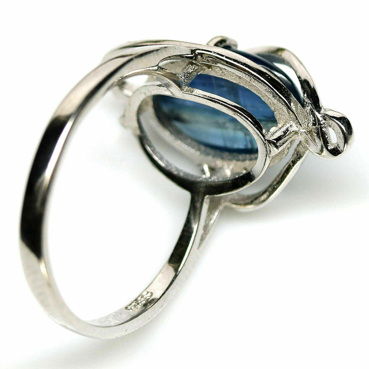 Кольцо серебряное 925 натуральный кианит. Р-19., фото №4