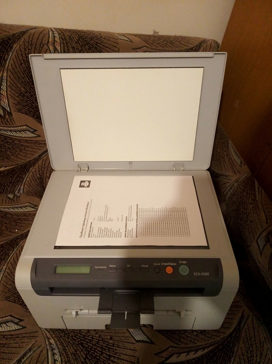 МФУ лазерный Samsung SCX-4200 Win10 Отличный Принтер ксерокс сканер, photo number 3