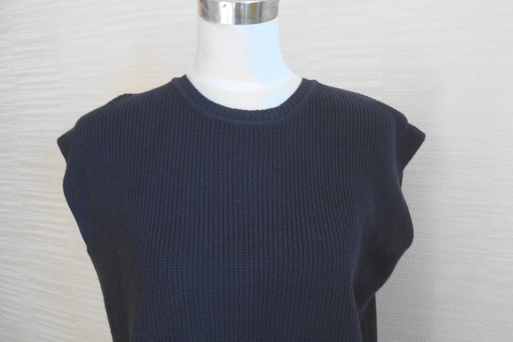Peter Hahn Летний красивый женский свитер спина частично открытая 48 синий, numer zdjęcia 4