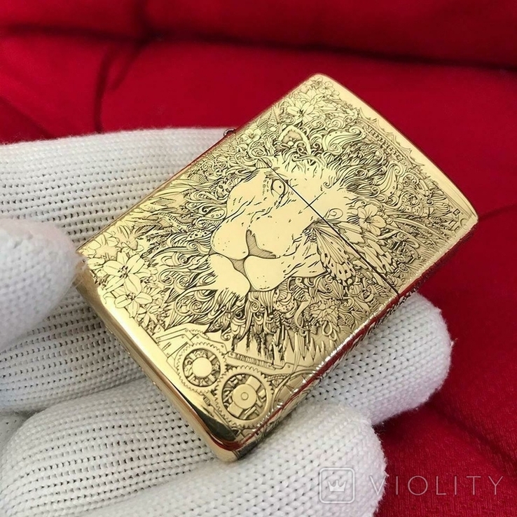 Zippo Lion Steampunk Gold новая в коробке