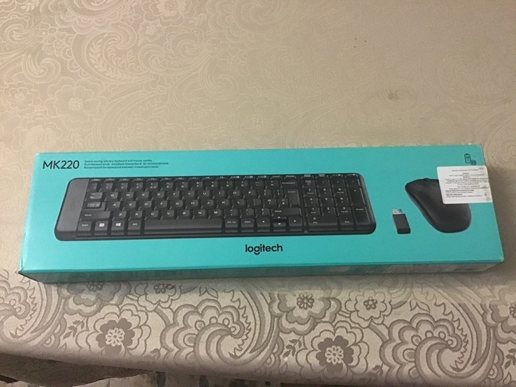 Клавіатура з мишею Logitech Wireless Combo MK220, фото №2