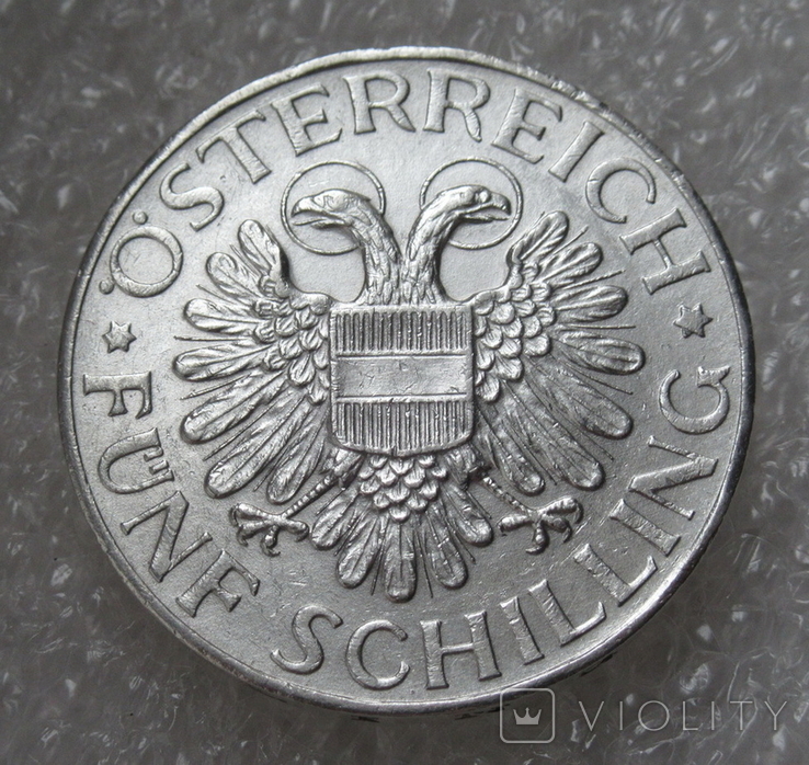 5 шиллингов 1936 г. Австрия, серебро, фото №3