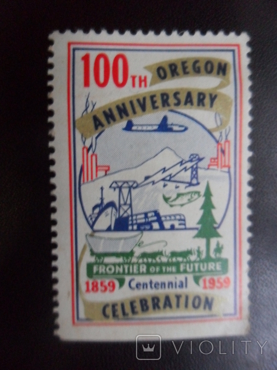 Aviation. United States. 1959 100th anniversary of Oregon. Nepochta., photo number 2