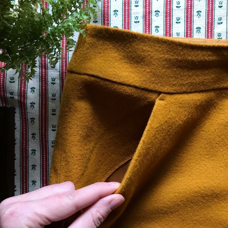 Шикарная яркая желтая юбка шерсть Moremore размер 40, фото №3