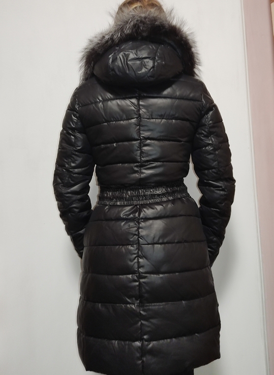 Пальто на холофайбері, пуховик з чорнобуркою роз S, numer zdjęcia 11