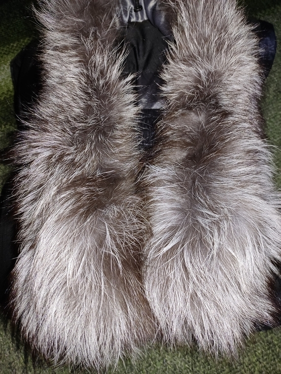 Пальто на холофайбері, пуховик з чорнобуркою роз S, фото №12