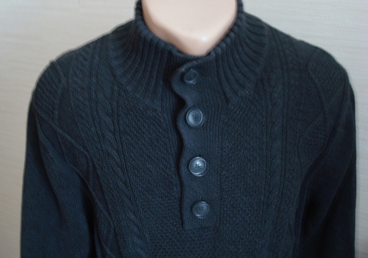 Tchibo Стильный мужской свитер крупной вязки хлопок, фото №4