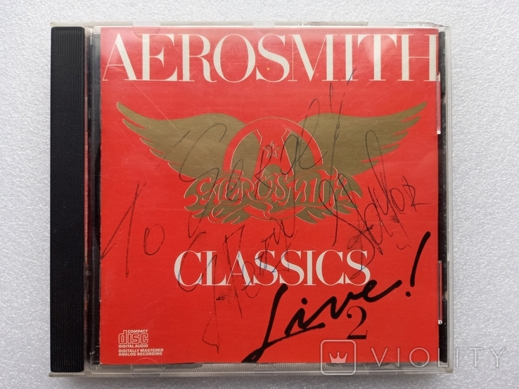 CD. AEROSMITH - Classic Live. Vol. 2 С автографами участников группы.