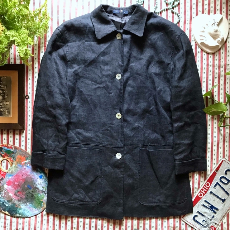Стильный пиджак лен лён CF New Classic размер 40, фото №2
